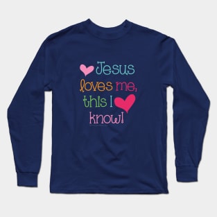 Jesus loves me - Christian Design Long Sleeve T-Shirt